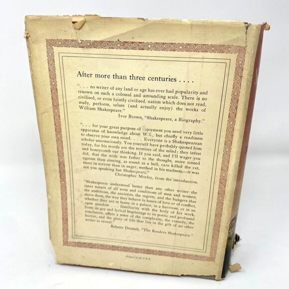 Vintage 1936 The Complete Works Of Shakespeare Illustrated By Rockwell Kent - Picture 3 of 10